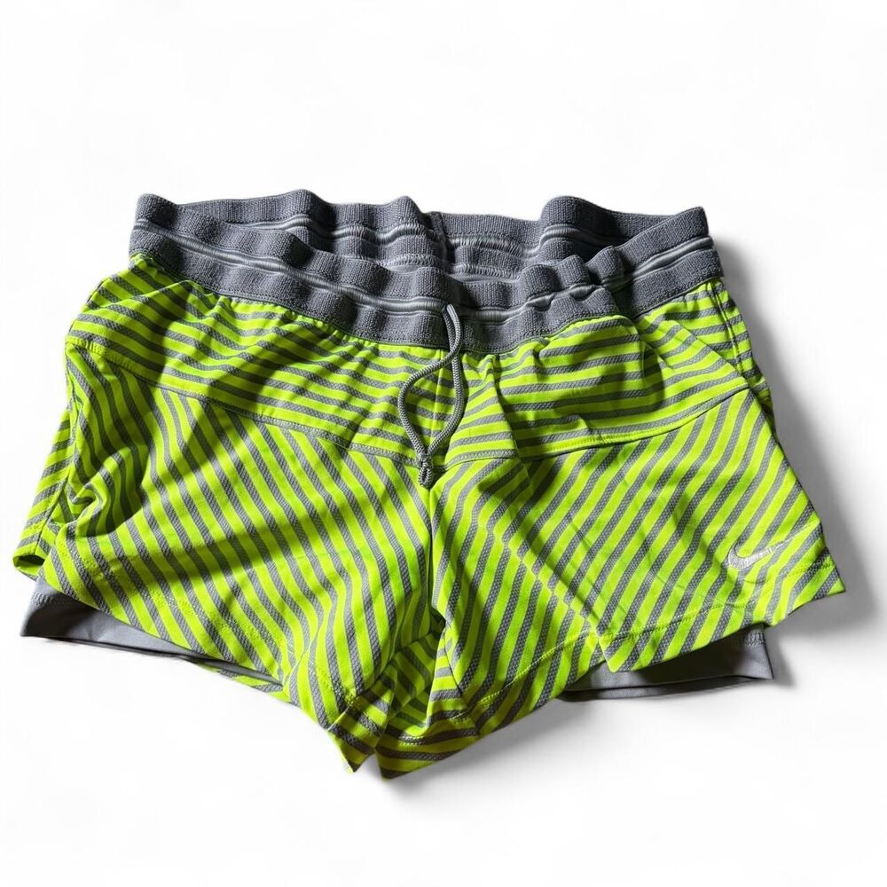 Nike Women's Green and Grey Shorts